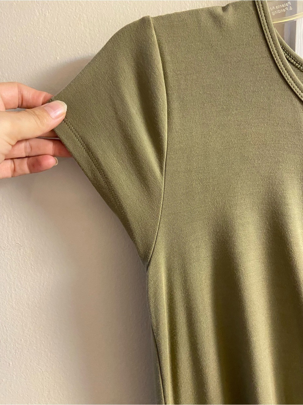 Aritzia Wilfred Olive Green Jersey Resort Maxi Dress Medium - Picture 10 of 14